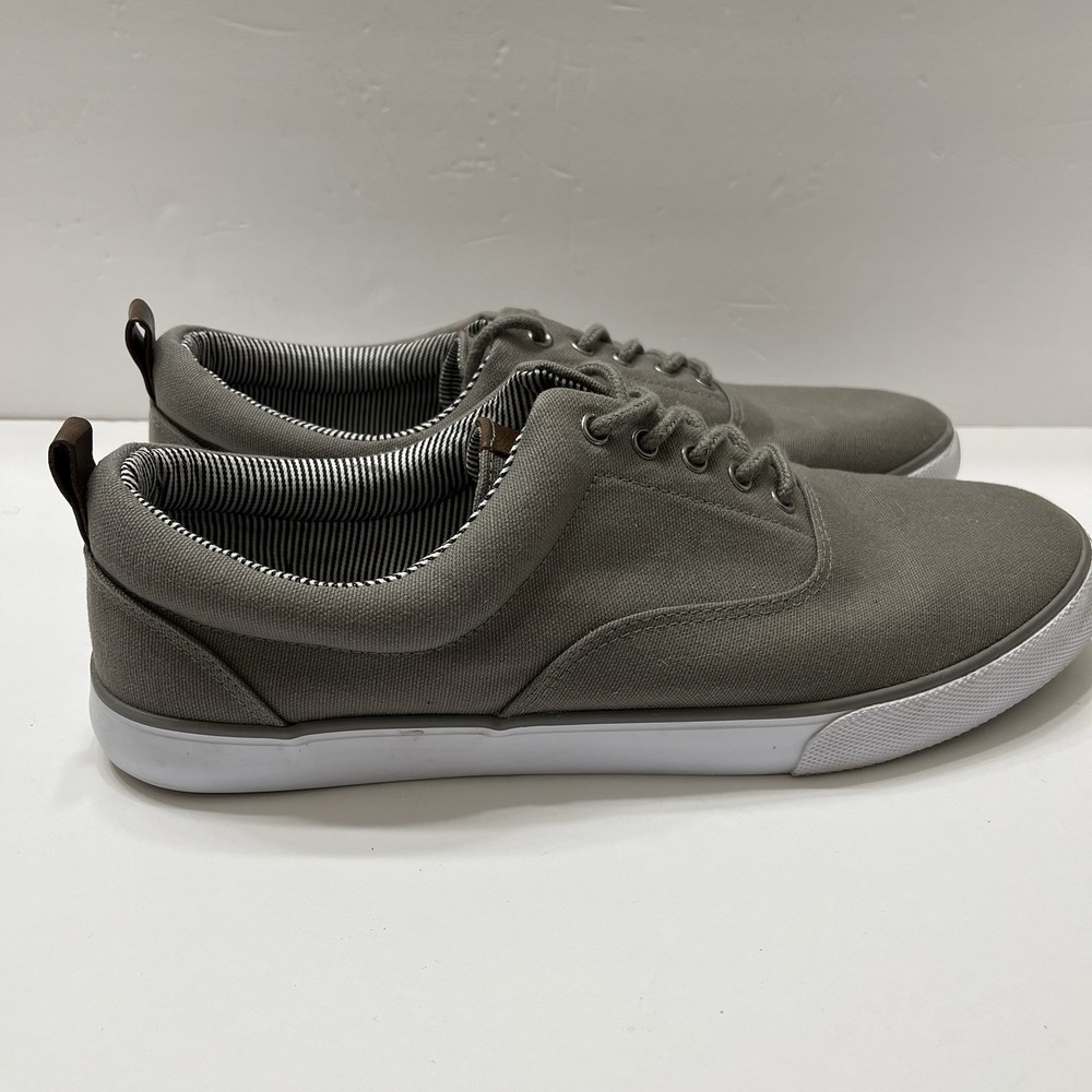 Goodfellow & Co. Brady Sneakers Gray Canvas Lace-Up Men's 11.5